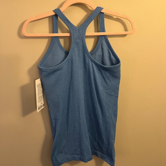 NWT Lululemon Ebb to Street Tank - Pool Party Blue - Size 8 - Picture 4 of 6